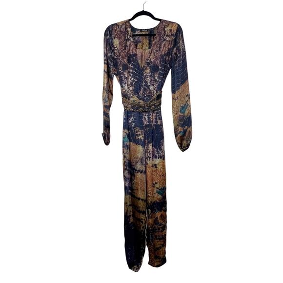 MESDEMOISELLES Hopi Jumpsuit Tie Dye Abstract Print Size 36 or 4 US - Picture 7 of 16